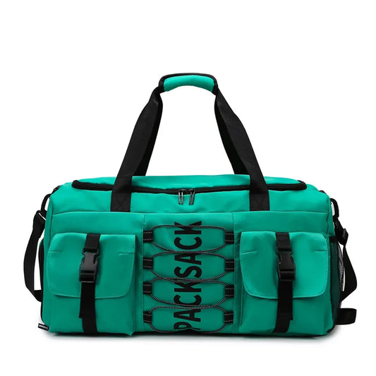 20-35l nylon large capacity travel duffel bag with multiple pockets - product image