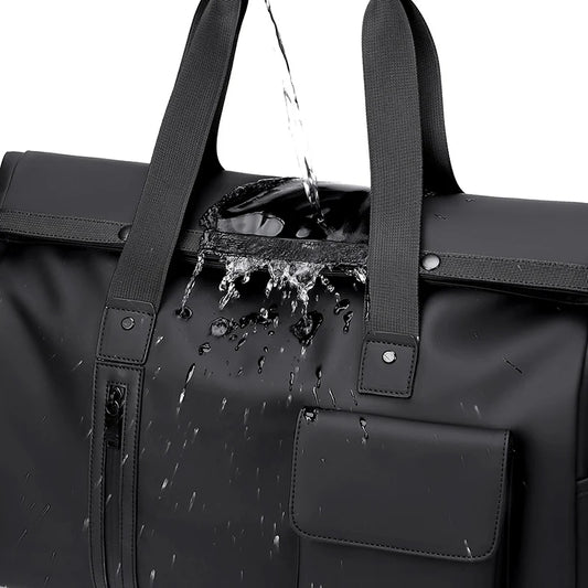 Gym fitness yoga duffel bag with wet dry separation and large laptop compartment - product image