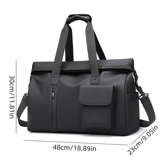 Gym fitness yoga duffel bag with wet dry separation and large laptop compartment - product image