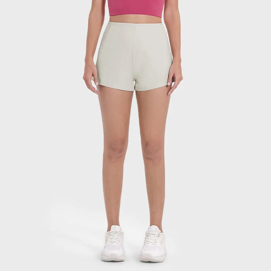 High elastic breathable knit nylon fitness casual shorts - product image