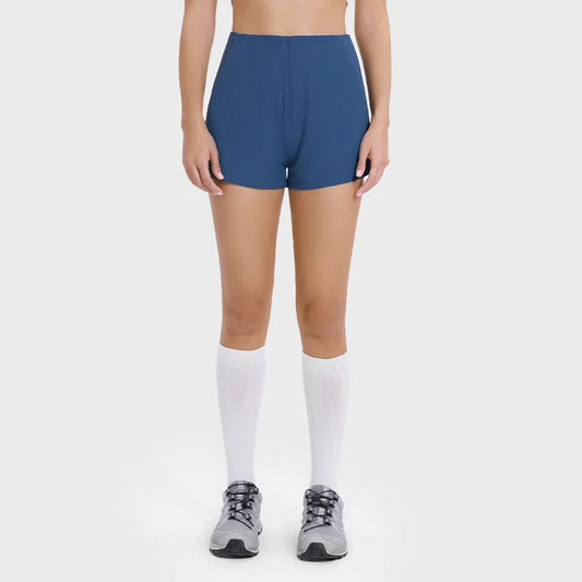 High elastic breathable knit nylon fitness casual shorts - product image