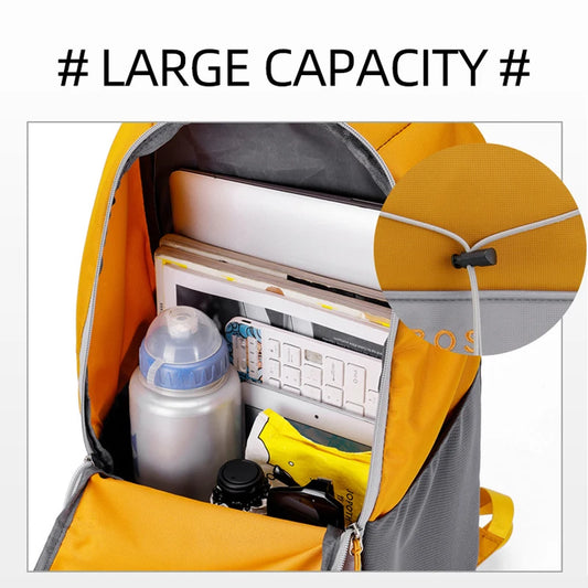 Outdoor sports climbing backpack large capacity drawstring oxford school bag - product image