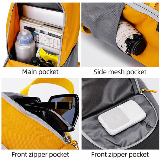 Outdoor sports climbing backpack large capacity drawstring oxford school bag - product image