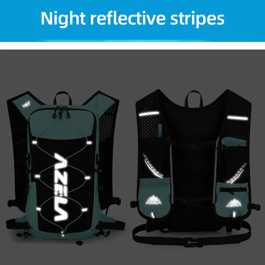 Running hydrating vest backpack with quick drinking system breathable nylon - product image